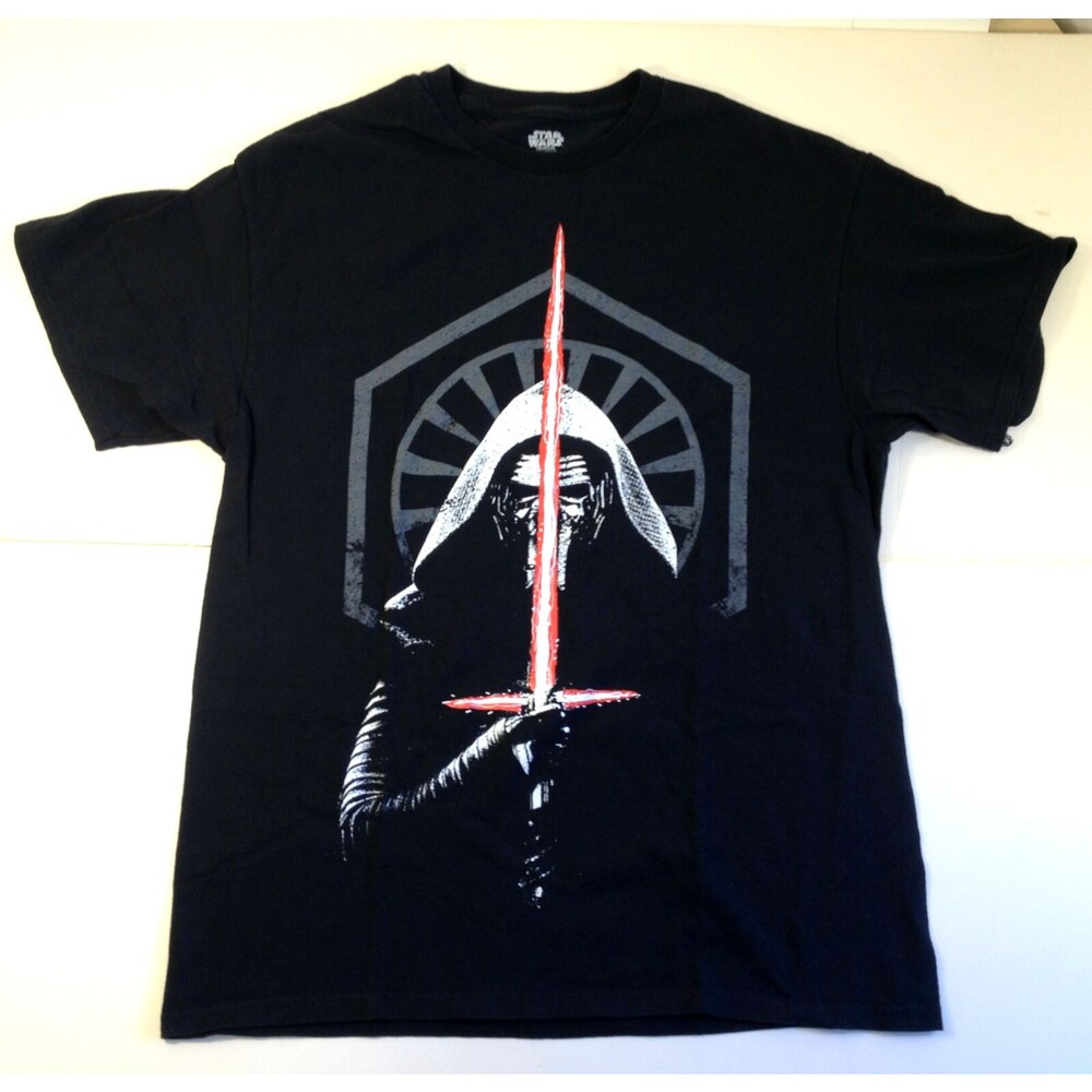 Star Wars The Force Awakens Kylo Ren En Garde Apparel T-Shirt Black Adult L
